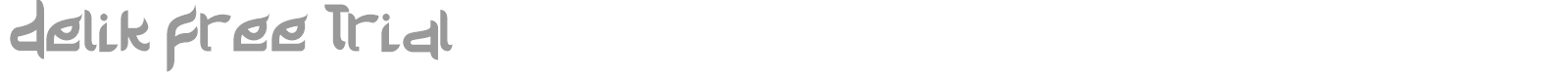 Delik font preview
